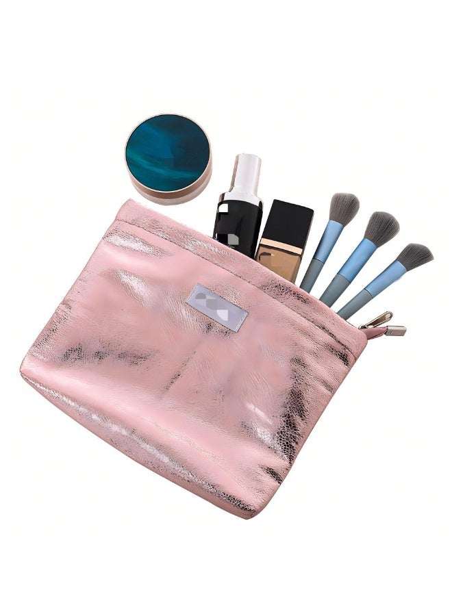 حقيبة مستحضرات تجميل فلاش متطورة ذات سعة كبيرة ومظهر أنيق - وردي - Image 4